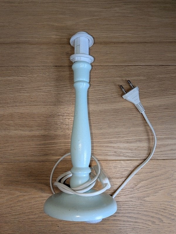 maison - pied de lampe en bois, Maison & Meubles, Enlèvement, Utilisé, Bois