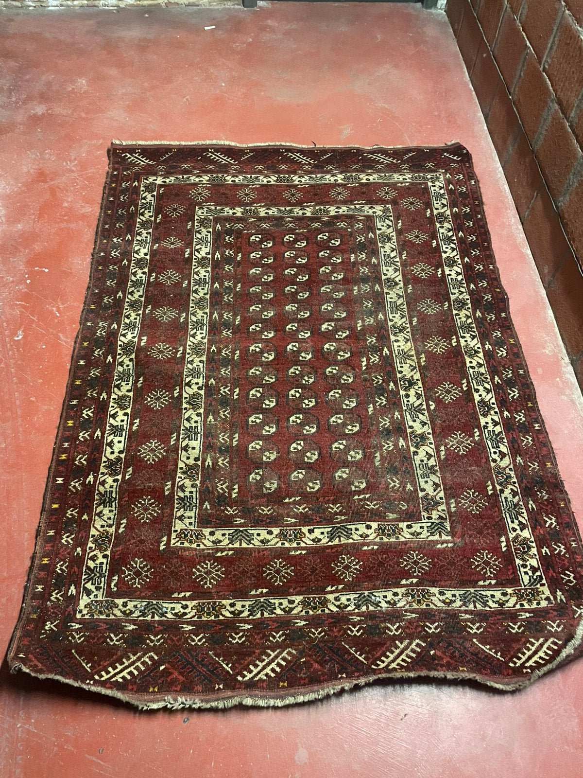 Tapis Bokhara Vintage Laine Fait Main (137x193 cm), Maison & Meubles, Rouge, 150 à 200 cm, 100 à 150 cm, Enlèvement