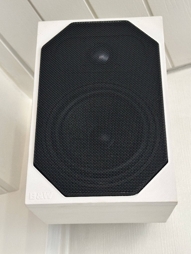 B & W CM 1 + subwoofer, Audio, Tv en Foto, Luidsprekerboxen, Ophalen, Gebruikt, Bowers & Wilkins (B&W), Inclusief muurbeugels
