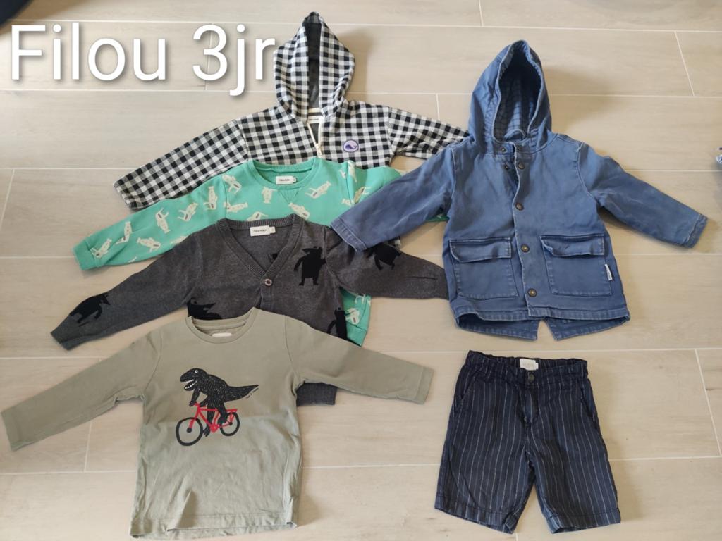 Filou kinderkleding 3jr jongen, Kinderen en Baby's, Ophalen, Gebruikt, Filou & friends, Jongen
