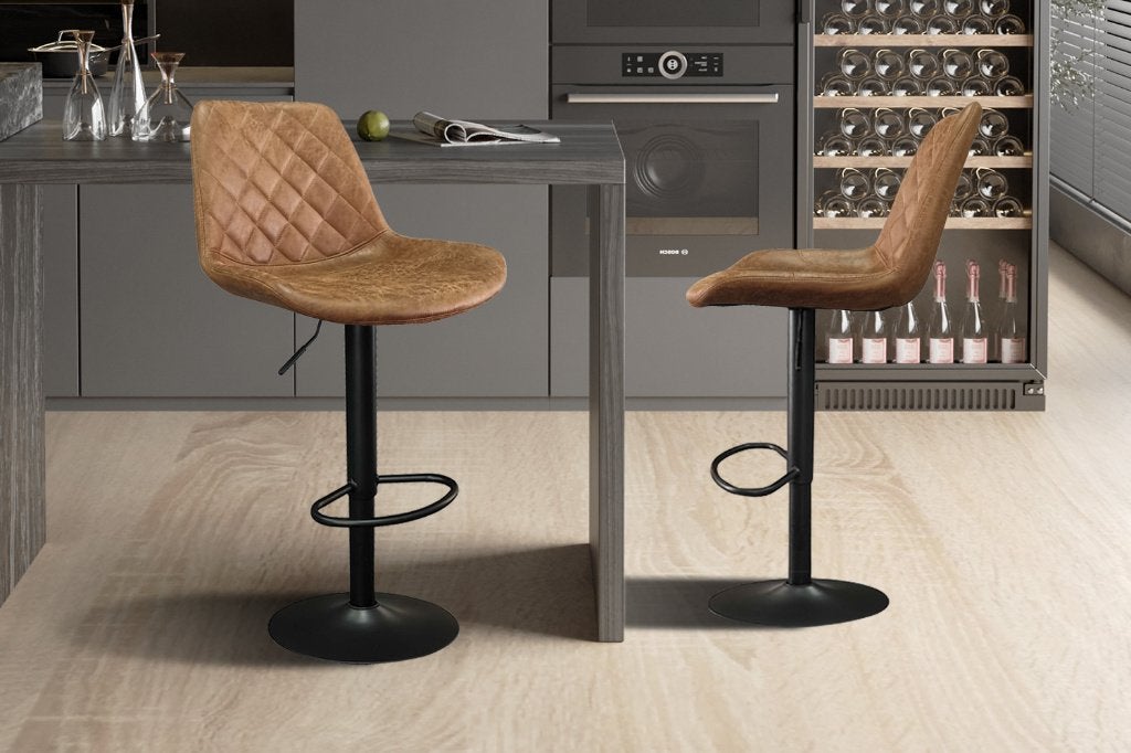 Nieuw barkruk kleur cognac 75 euro per stuk p.u., Maison & Meubles, Tabourets de bar, 5 tabourets ou plus, Enlèvement, Neuf, Avec repose-pieds