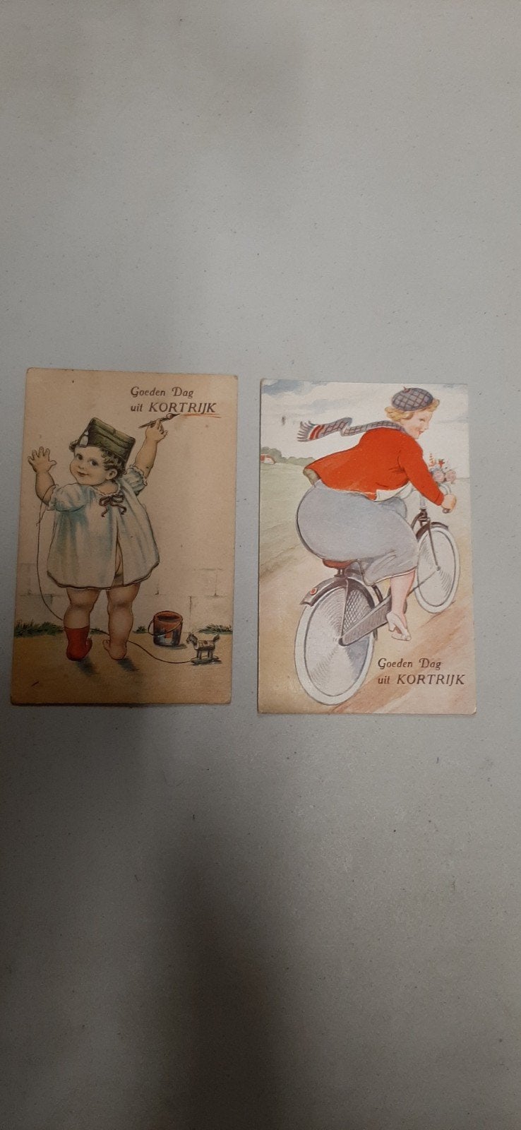 2 Leporello postkaarten Kortrijk ongelopen1905, Verzamelen, Ophalen, Voor 1920, Ongelopen, West-Vlaanderen