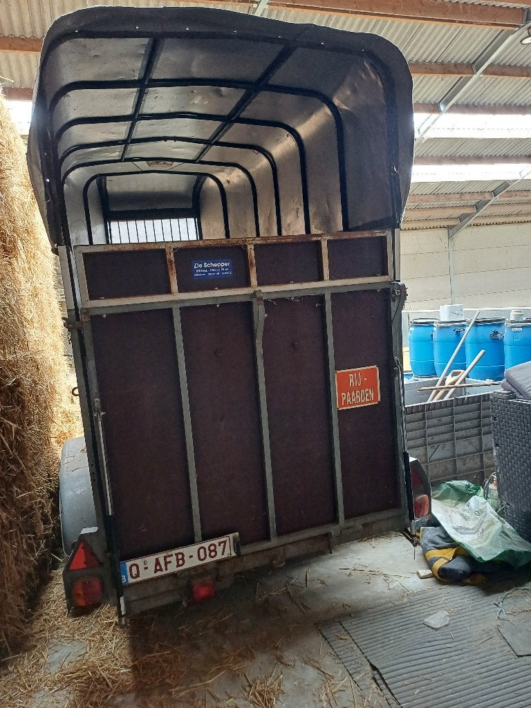 Paardentrailer, Dieren en Toebehoren, Ophalen, Gebruikt, Hout, 2-paards trailer