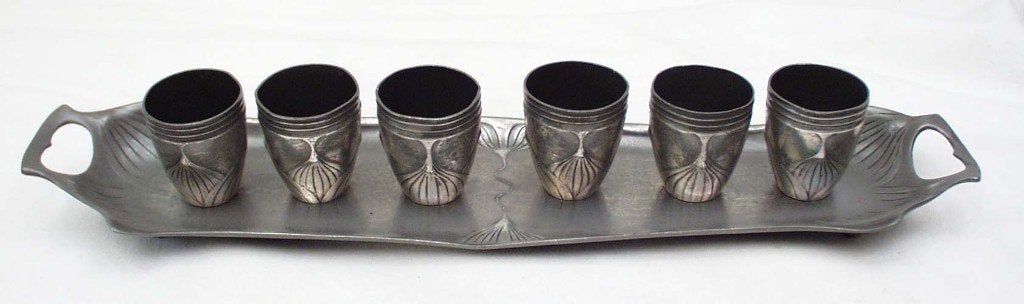 Art Nouveau borrelset - Orivit., Ophalen of Verzenden
