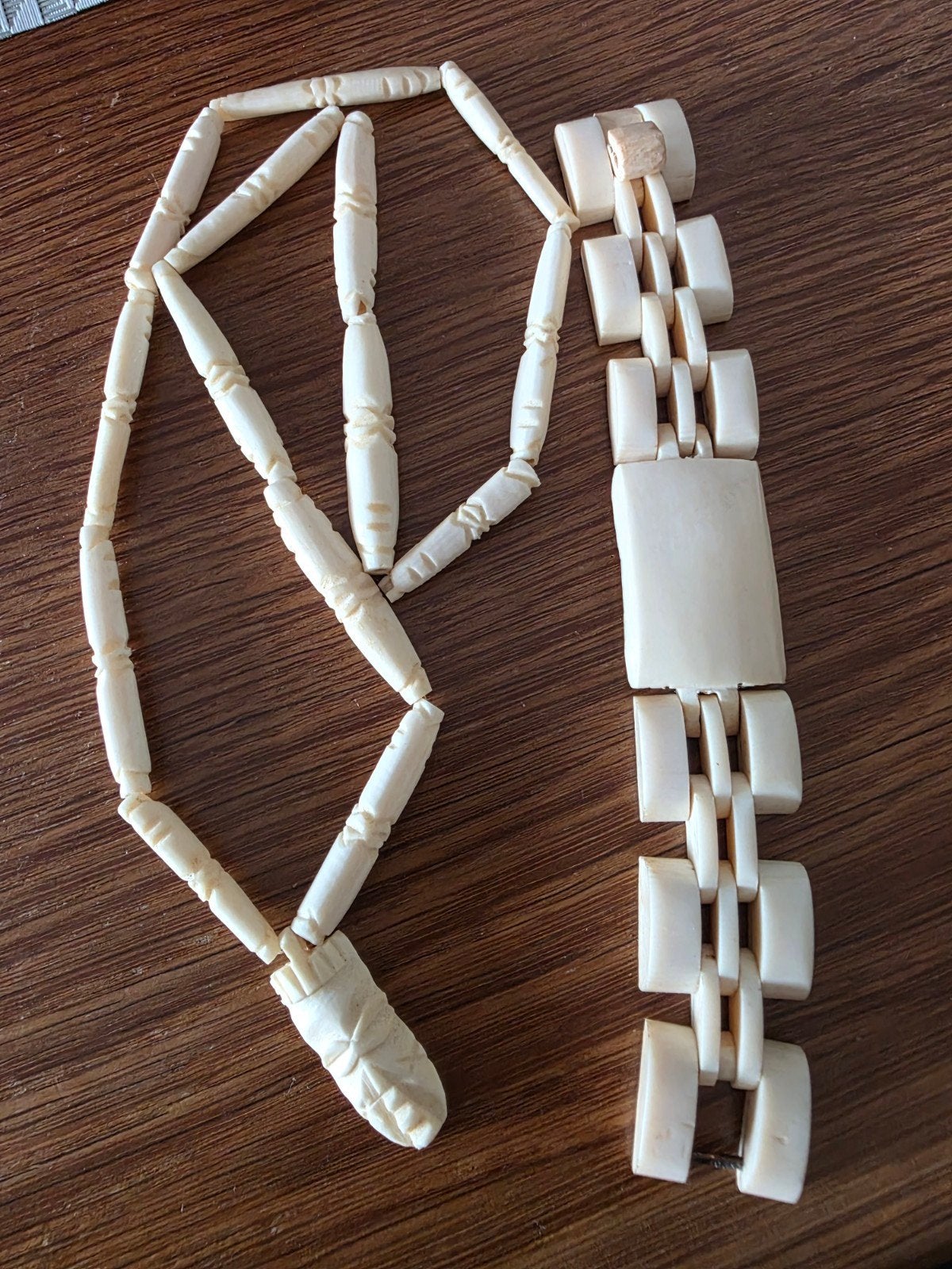 ivoren ketting en armband, Ophalen, Overige materialen