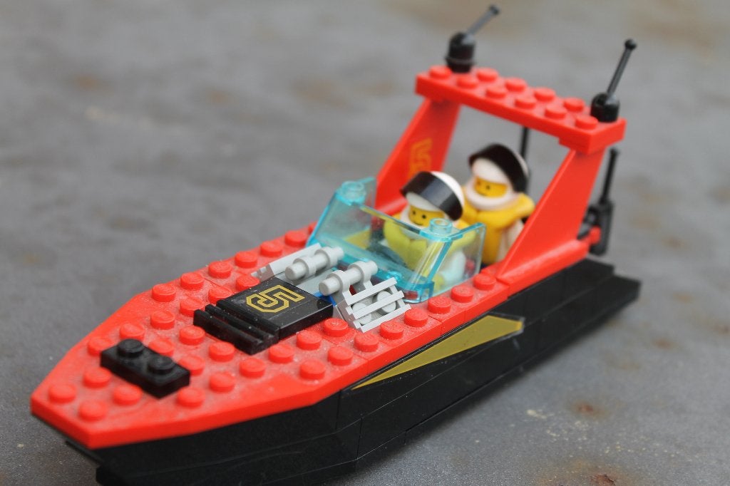 Lego 6679 Dark Shark - Bateau à moteur Town, Enlèvement ou Envoi, Lego, Ensemble complet, Utilisé