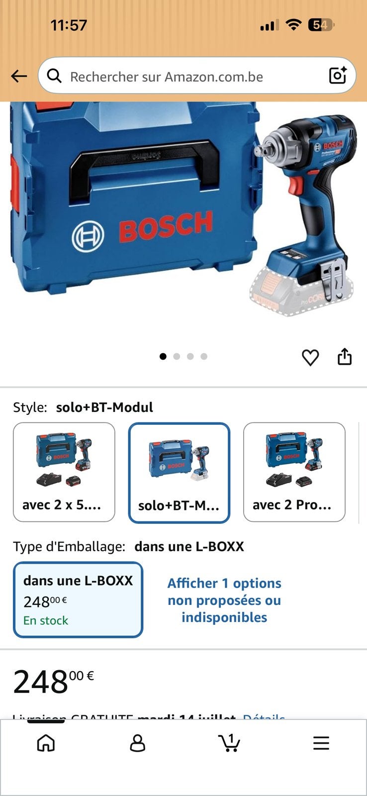 Bosch GDS 18V-330 HC, Bricolage & Construction, Outillage | Foreuses, Neuf, Enlèvement