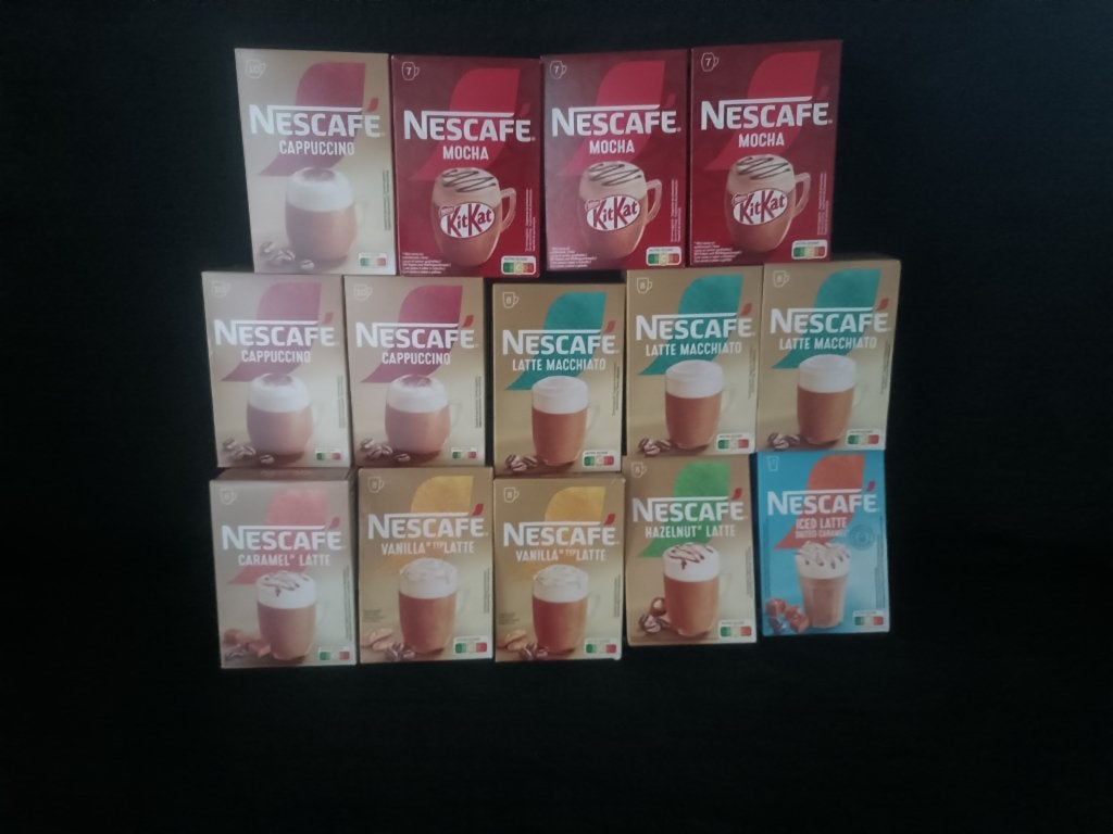 Lot ou séparément 14 paquet  de Nescafé, Enlèvement