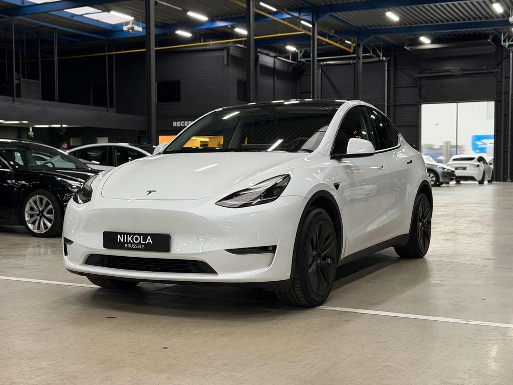Tesla Model Y LONG RANGE - ALL WHEEL DRIVE - AUTOPILOT, Autos, Cuir, Entreprise, Noir, 5 portes