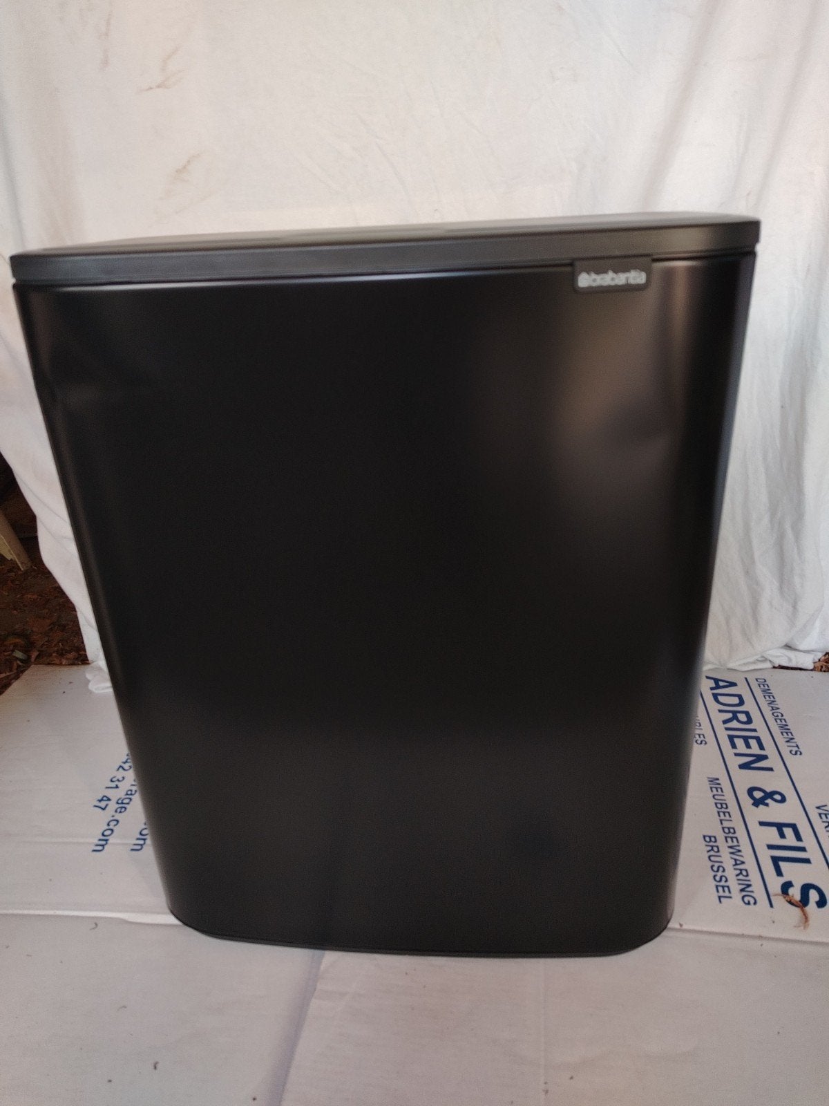 Brabantia touch 2x30 liter mat zwart NIEUW!, 50 – 75, Nieuw, 40 liter of meer, Ophalen of Verzenden