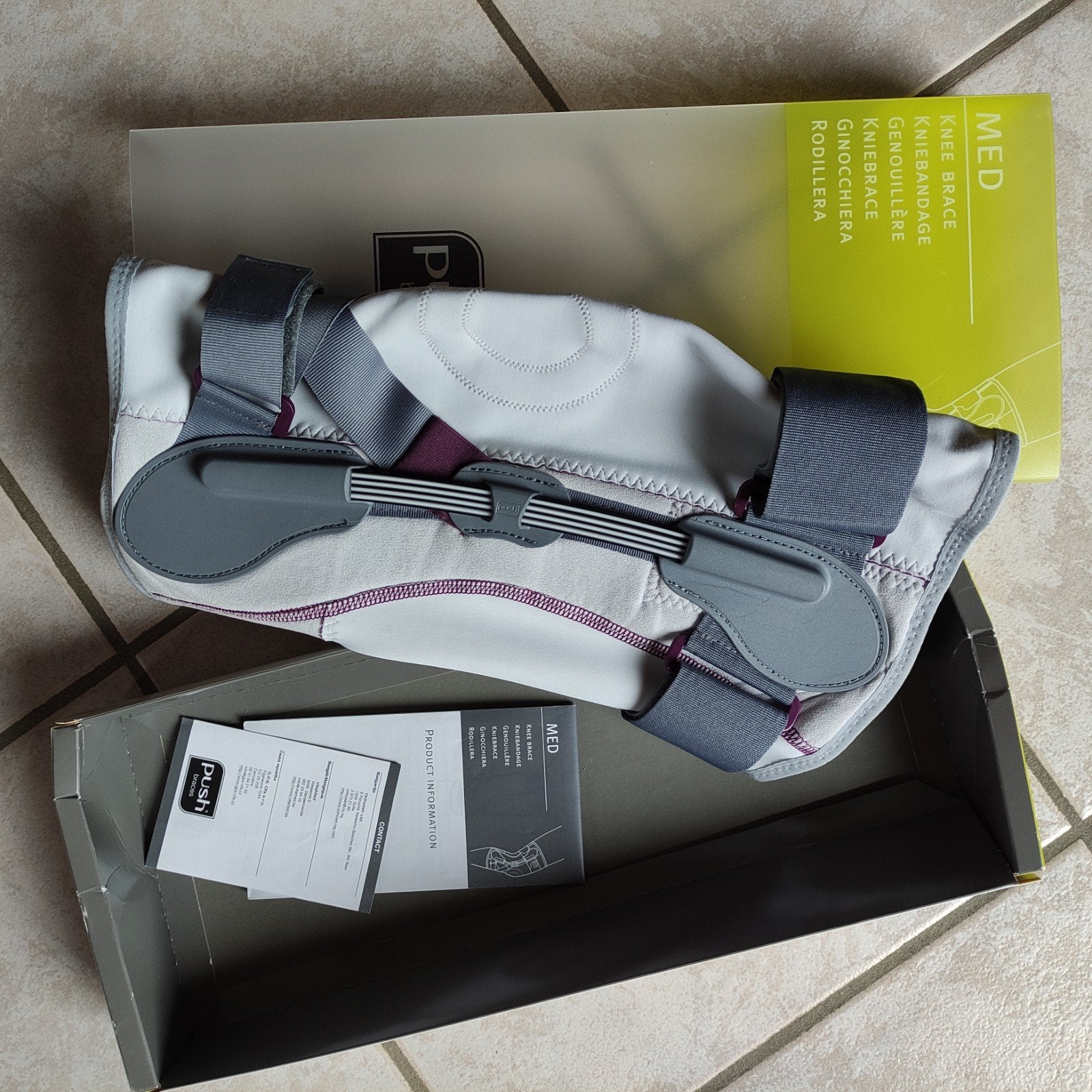 Push braces - MED kniebandage maat 3., Diversen, Ophalen, Zo goed als nieuw