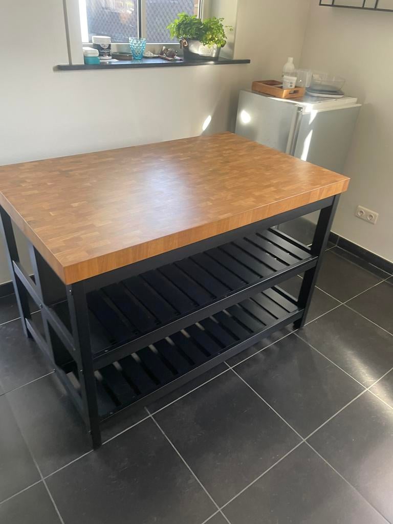 Keukeneiland Vadholma Ikea, Ophalen, Zo goed als nieuw