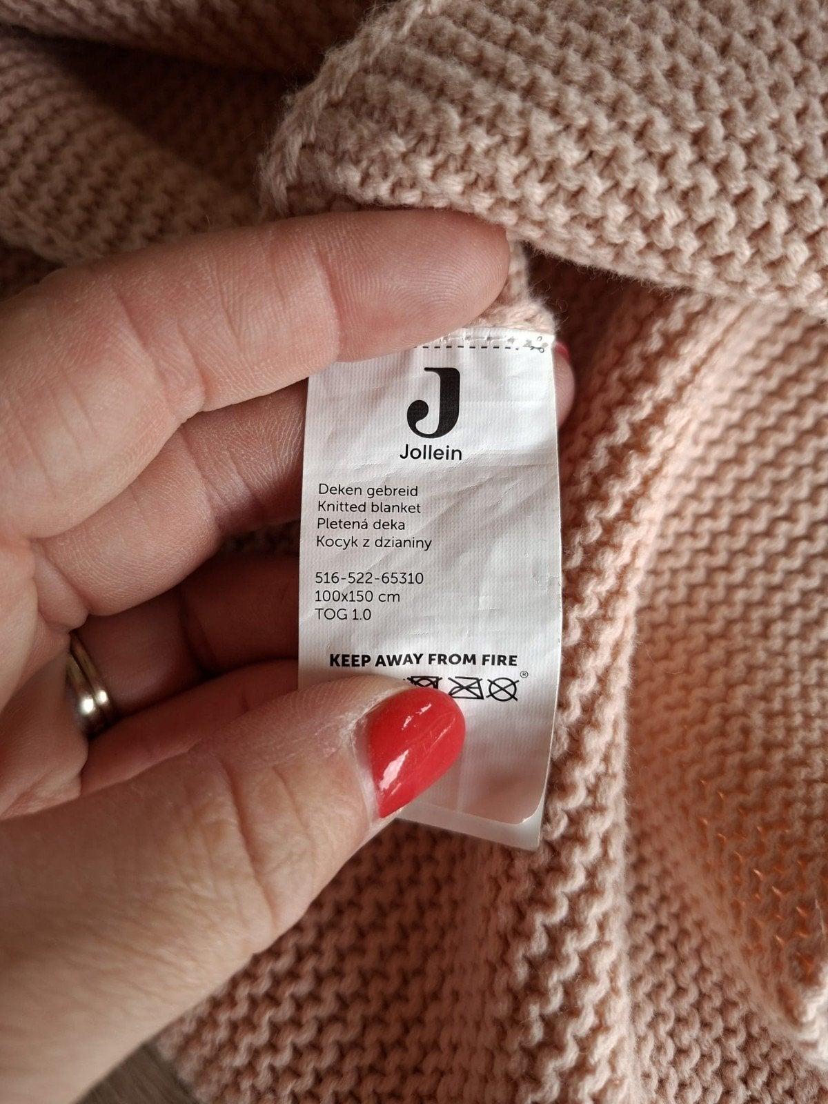 babydeken Jollien, Ophalen