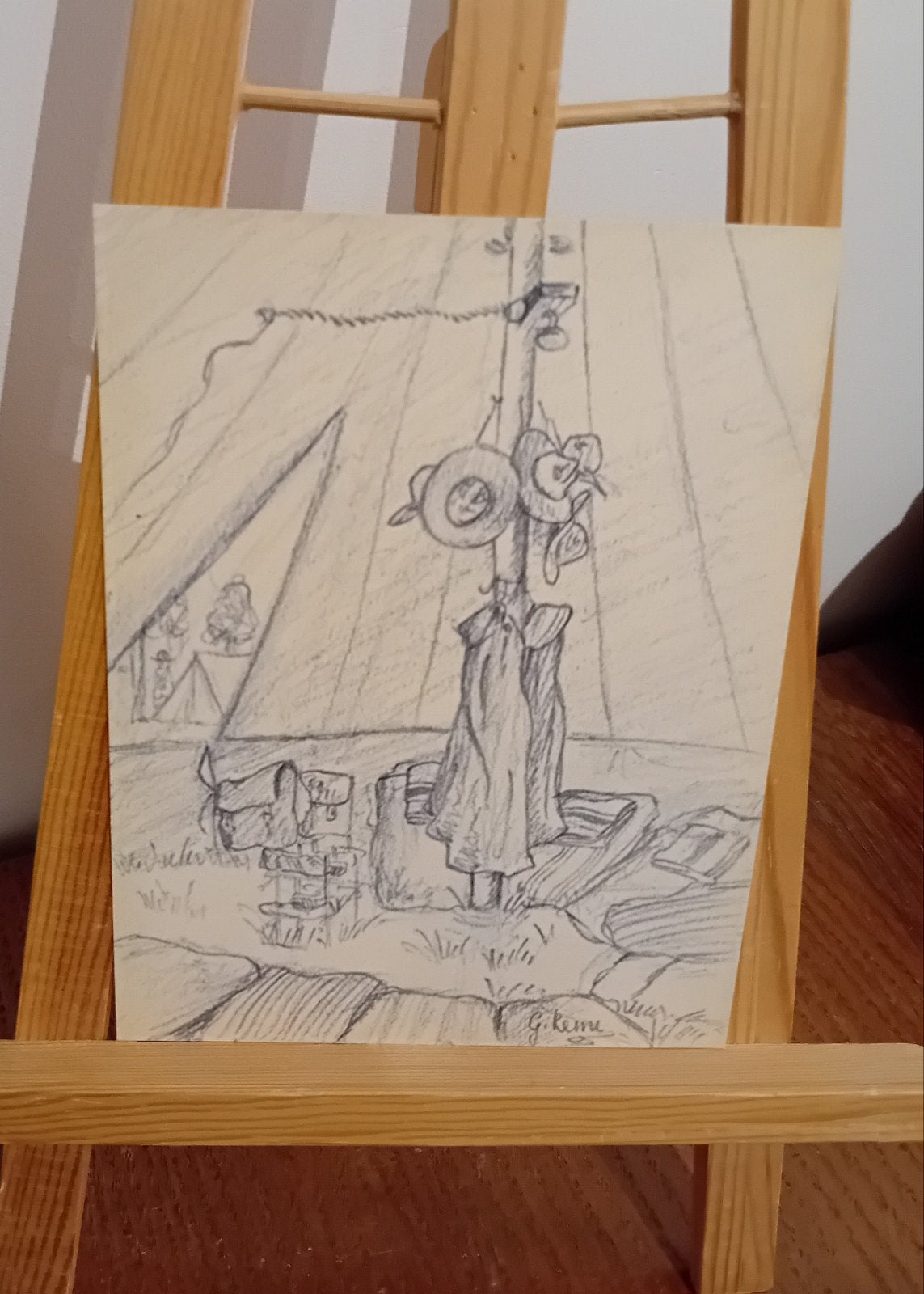 Tintin Tim zeldzame postkaart „Scouting in the spotlight” 02, Verzenden, Nieuw, Olieverf