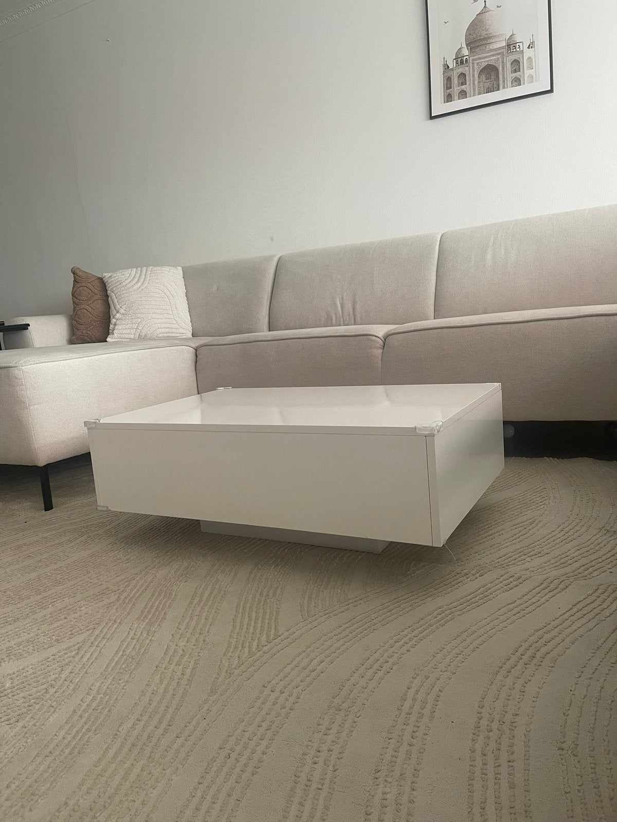 Witte salontafel, Ophalen, Gebruikt