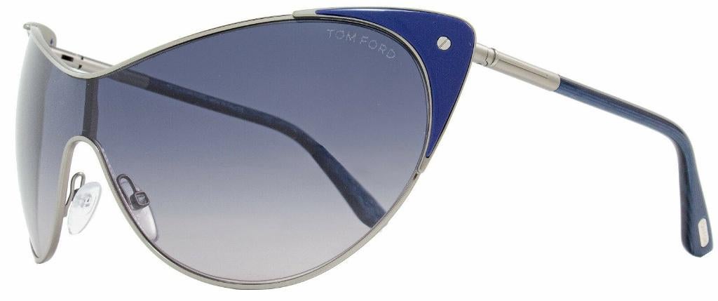 NIEUWE ORIGINELE TOM FORD ZONNEBRIL VANDA TF364 blauw, Overige merken, Zonnebril, Paars, Nieuw