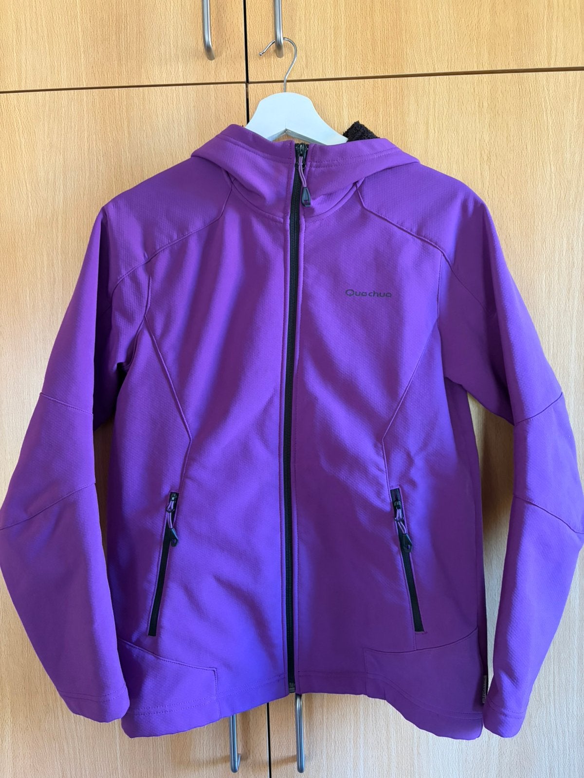 Paarse softshell jas maat 158/14y, Kinderen en Baby's, Kinderkleding | Maat 158, Ophalen of Verzenden, Zo goed als nieuw, Meisje