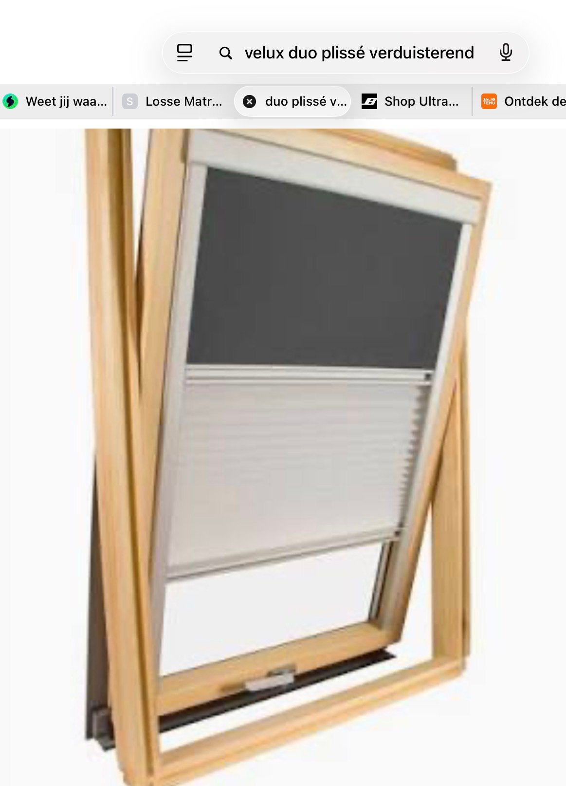 Onderdelen velux duo plissé gezocht, Doe-het-zelf en Bouw, Ophalen, Gebruikt