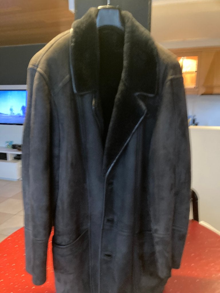 PRACHTIGE HALFLANGE LEDEREN VEST HEREN 51 €, Kleding | Heren, Ophalen, Maat 48/50 (M), Bruin
