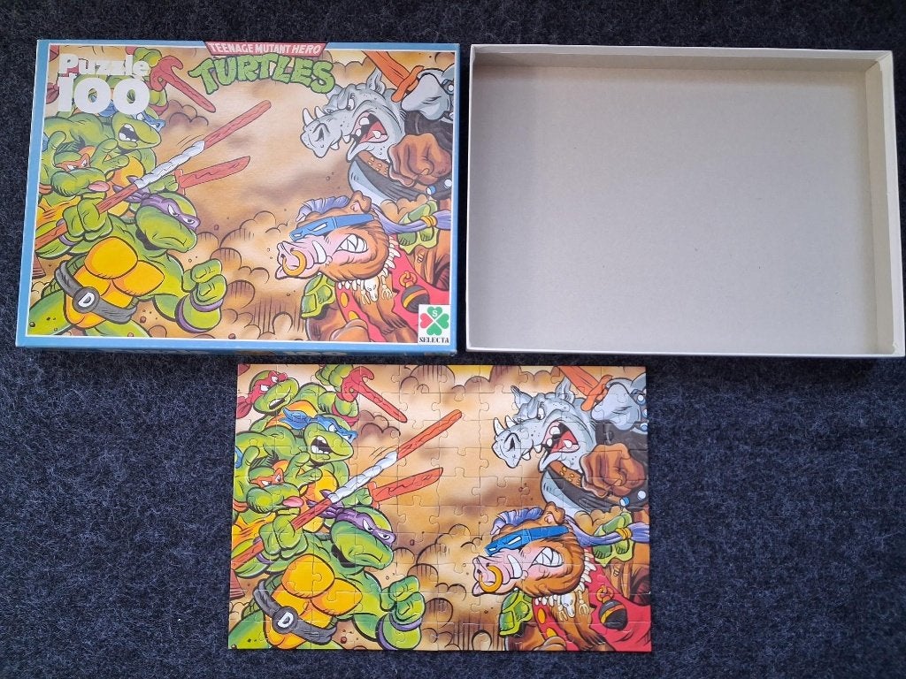 Vintage puzzel van de Teenage Mutant Ninja Turtles TMNT, Enlèvement ou Envoi, Comme neuf