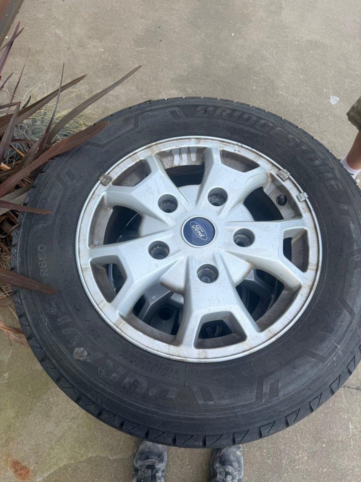 Ford transit custom velgen met banden, Ophalen, 16 inch, Band(en)