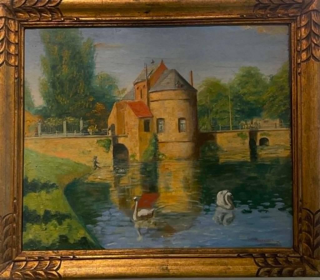 Peinture de Joseph Leegenhoek (1906-1997), Antiquités & Art, Enlèvement