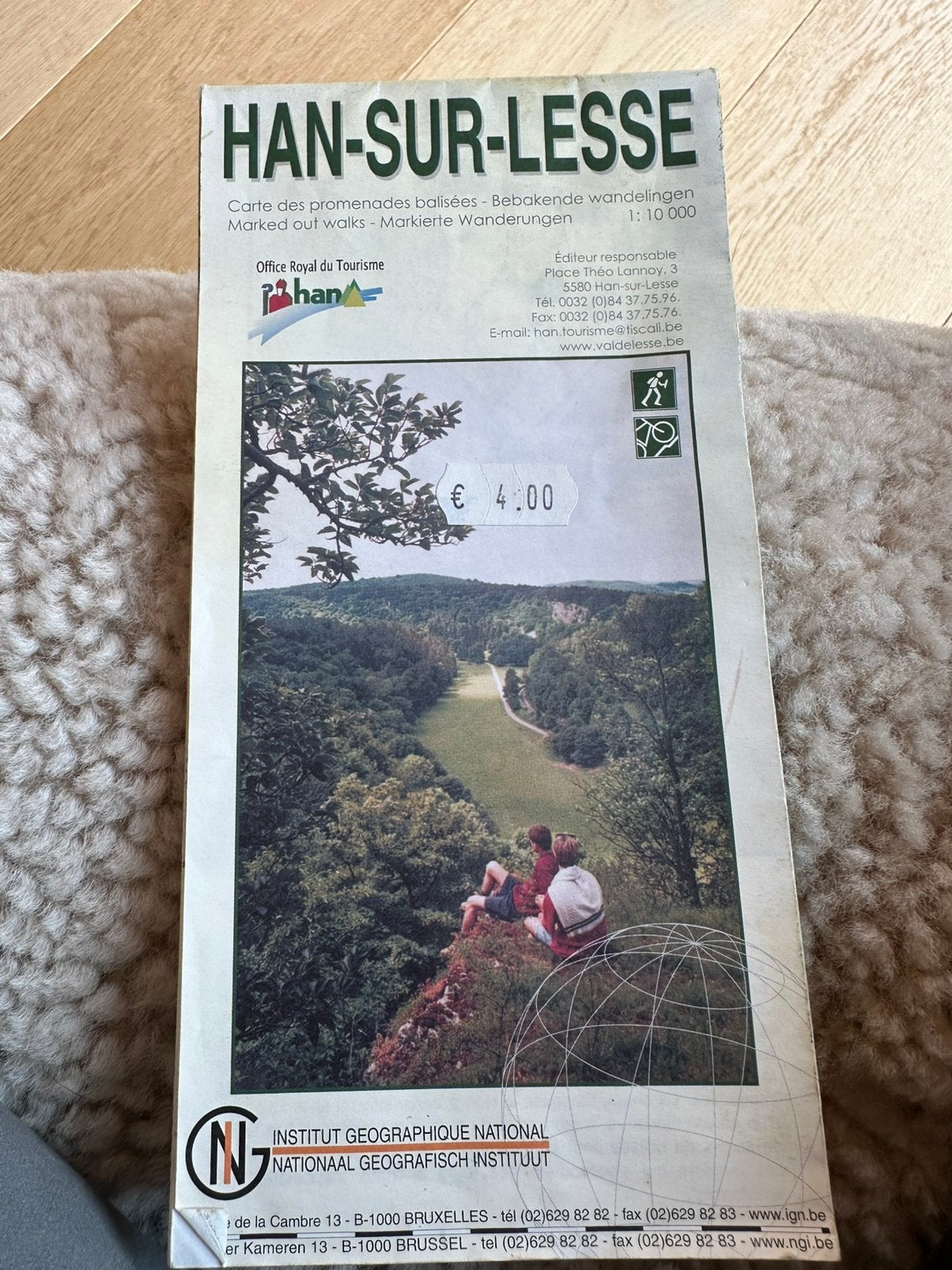 Wandelkaart Han-Sur-Lesse, Enlèvement, Comme neuf