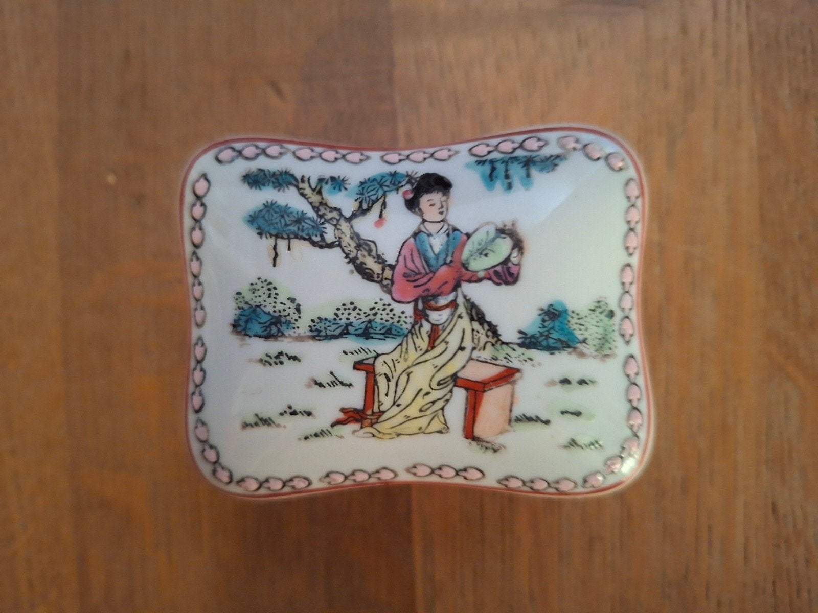 Vintage sieraden potje, Antiek en Kunst, Antiek | Servies los, Ophalen of Verzenden