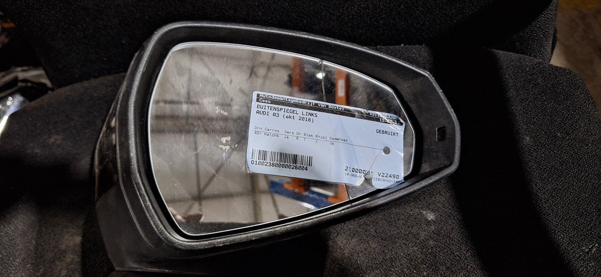 Originele Audi A3 Buitenspiegel Links (Bestuurderszijde) Zwa, -, Utilisé, -, -