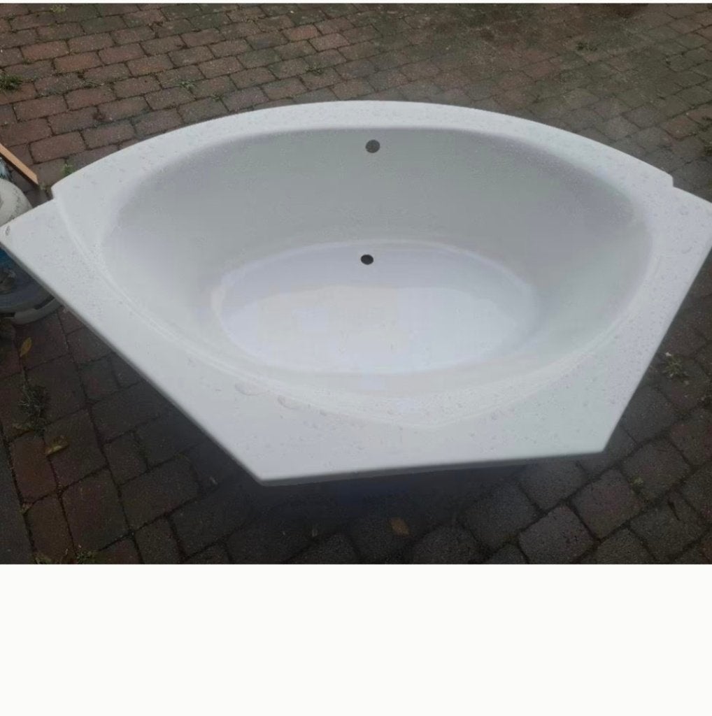 Baignoire de coin, Bricolage & Construction, Enlèvement, Comme neuf, Baignoire
