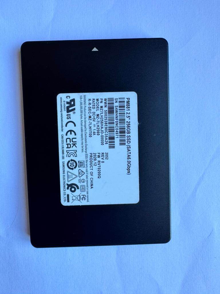 SSD SATA 256GB, Computers en Software, Harde schijven, Ophalen, Zo goed als nieuw, SATA, SSD