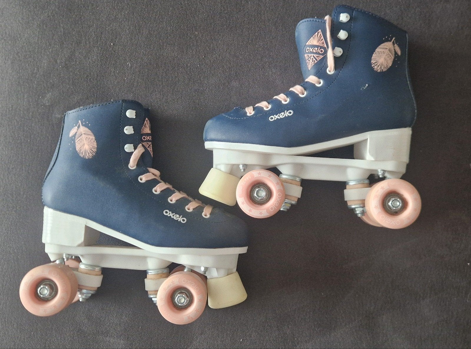 OXELO as Quad 100 blue navy maat 37, Sport en Fitness, Skeelers, Zo goed als nieuw, Wielen of Lagers, Ophalen, Overige merken