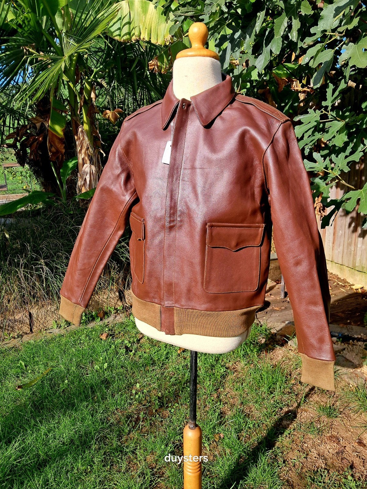 Veste de vol WW2 A-2 en cuir de cheval 44, Enlèvement ou Envoi