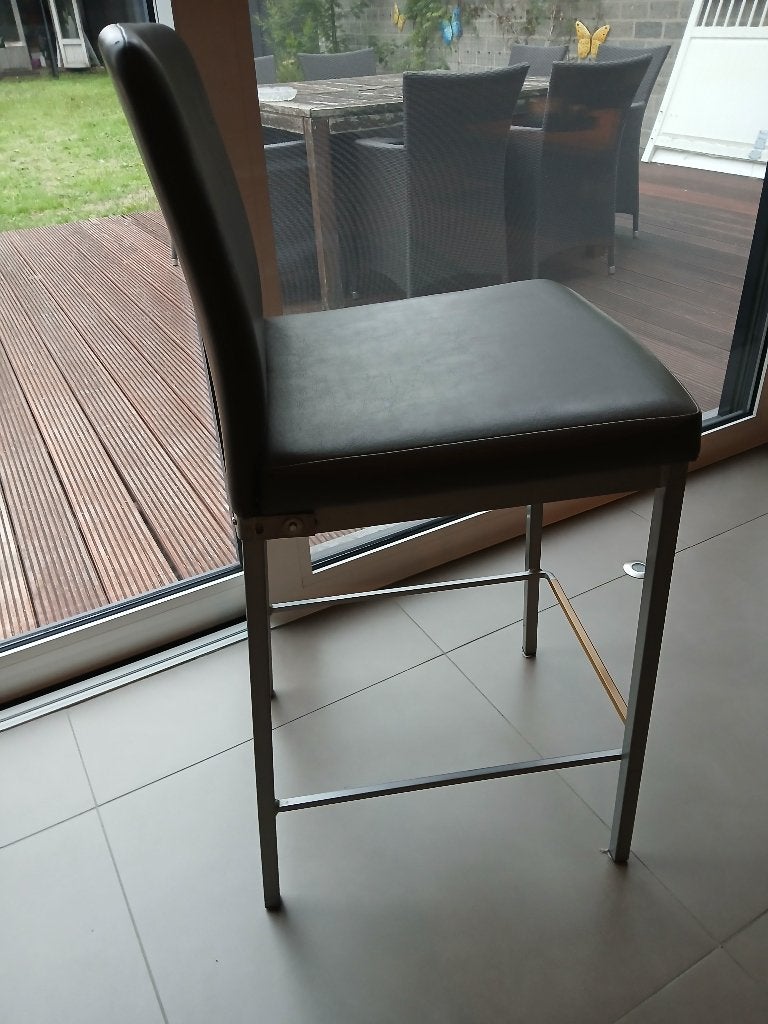 Barstoelen, Huis en Inrichting, Ophalen, Gebruikt, 60 tot 90 cm, Leer
