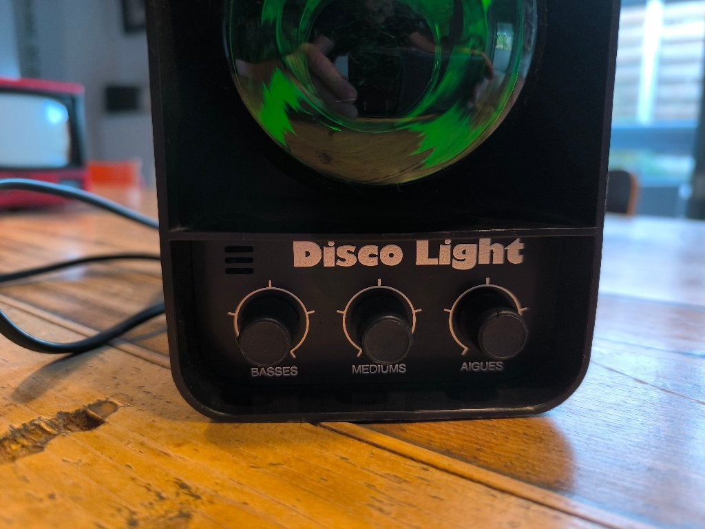discolicht vintage, Ophalen, Zo goed als nieuw, Licht, Geluidgestuurd