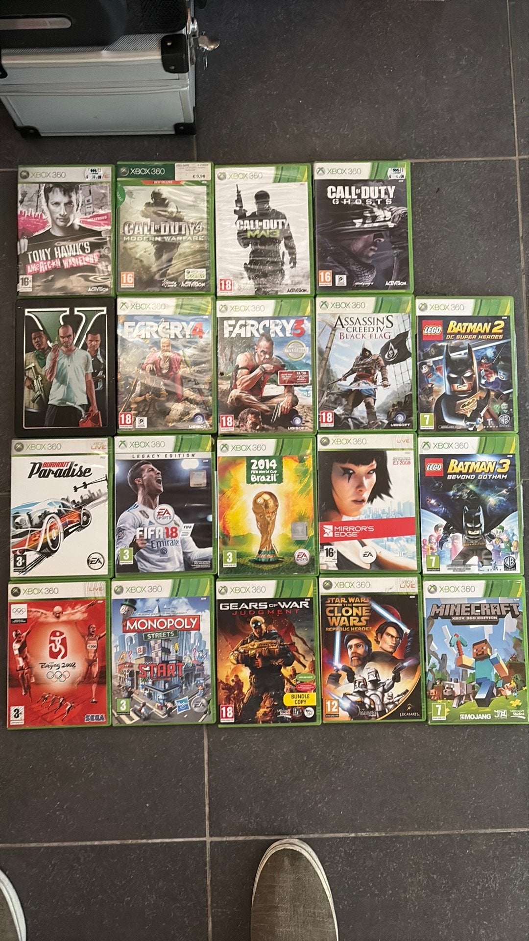 Xbox 360 + 19 games, Games en Spelcomputers, Ophalen of Verzenden, Gebruikt
