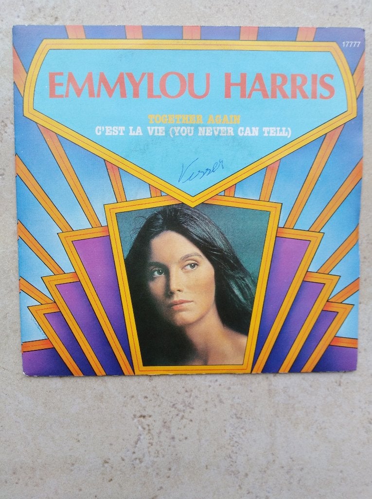 EMMYLOU HARRIS: "Together again", Enlèvement ou Envoi, Pochette photo, Single, Comme neuf