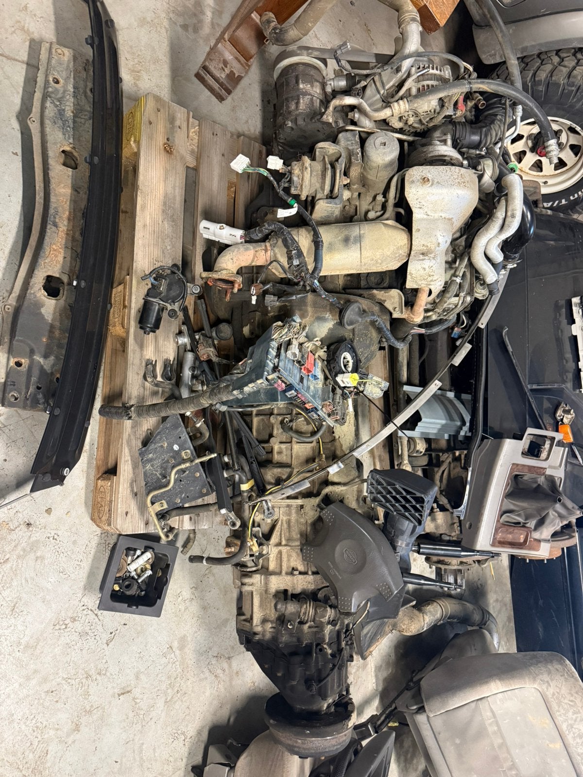 Nissan patrol 3.0 motor met versnellings bak, Enlèvement ou Envoi, Nissan