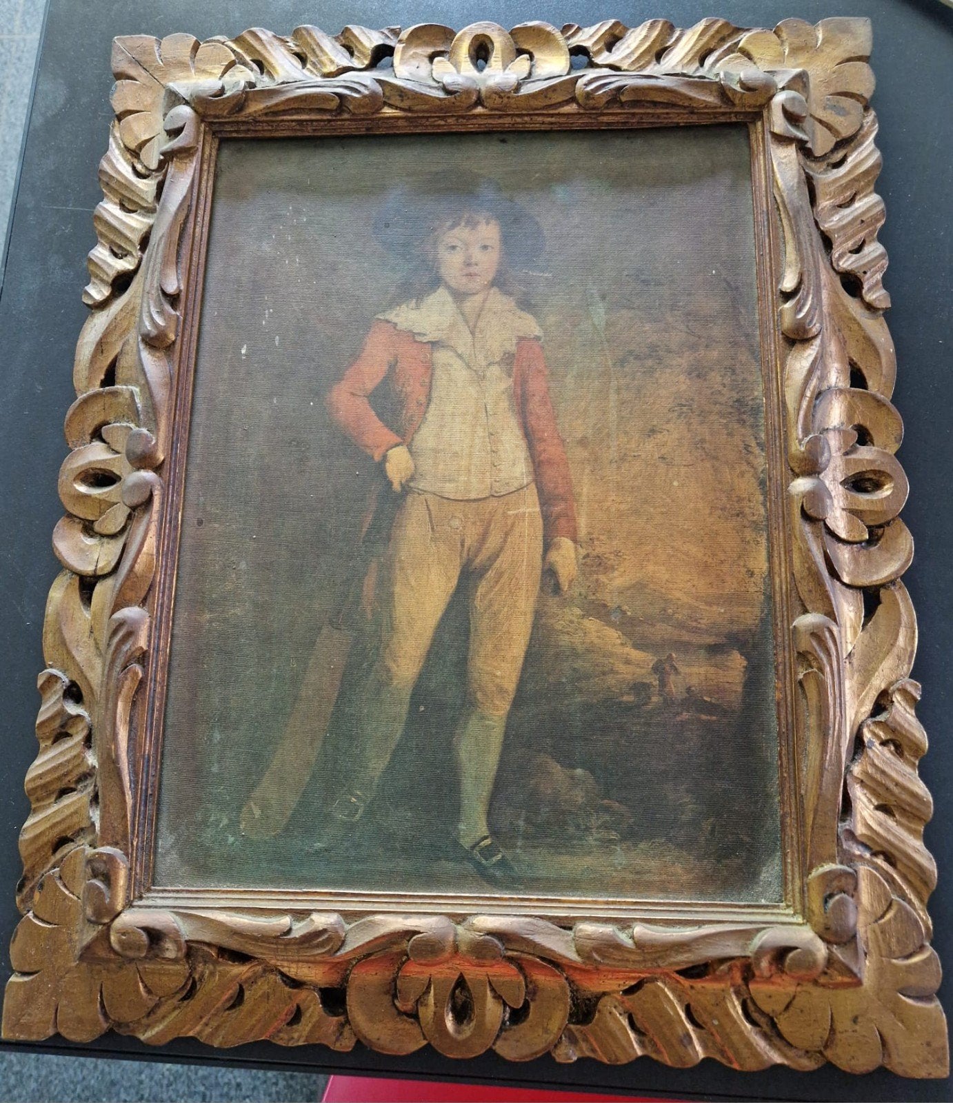 Oude Reproductie schilderij, Enlèvement