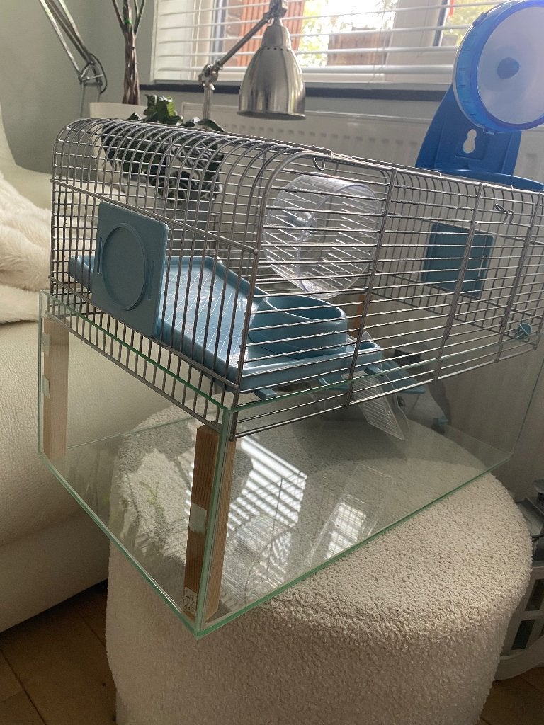 Hamsterkooi met toebehoren, Moins de 60 cm, Cage, Utilisé, Hamster