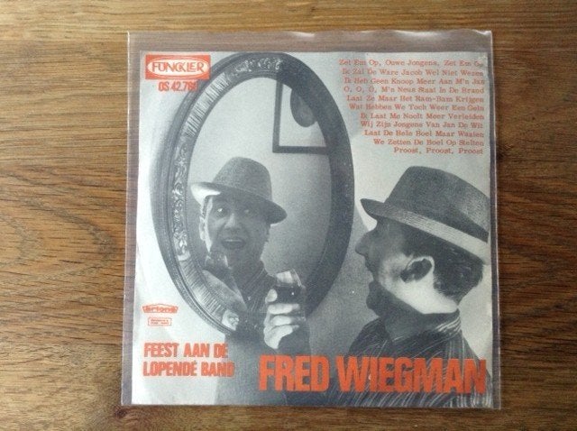 single fred wiegman, 7 inch, Ophalen of Verzenden, Beschermende buitenhoes, Nederlandstalig