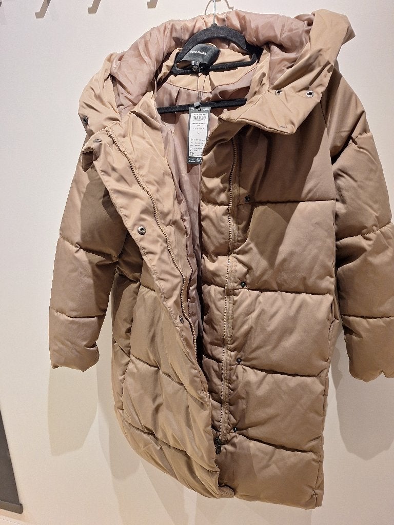 Winterjas Vero Moda lichtbruin, Bruin, Vero Moda, Nieuw, Ophalen of Verzenden