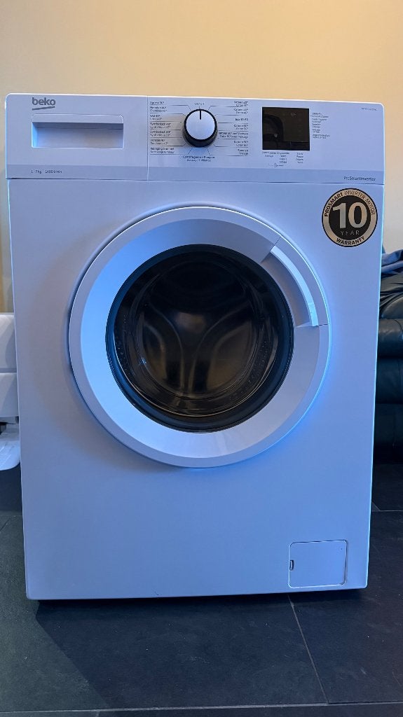 Machine à laver Beko 7 kg — 1400 tr/min, 1200 à 1600 tours, 6 à 8 kg, Chargeur frontal, Enlèvement
