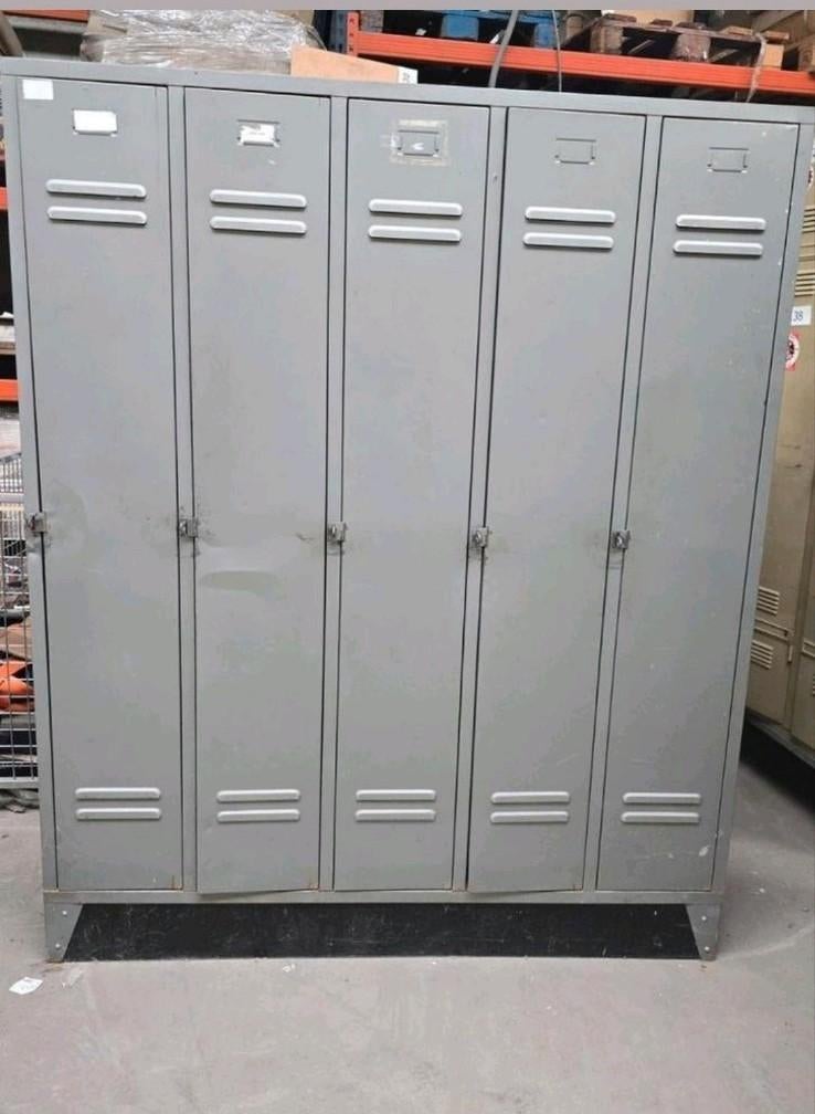 Locker lockerkast halkast metaal industrieel 5d, Ophalen of Verzenden, Gebruikt