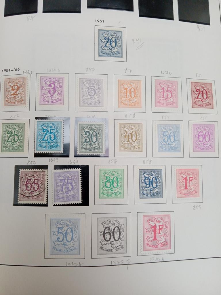 België zegels leeuwtje lot 252, Ophalen of Verzenden, Postfris
