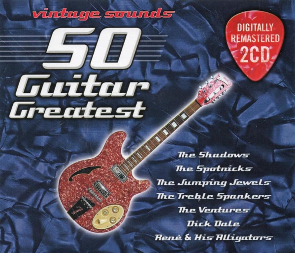 50 Guitar Greatest - Vintage Sounds - Various (2CD), Enlèvement ou Envoi, Comme neuf, Pop