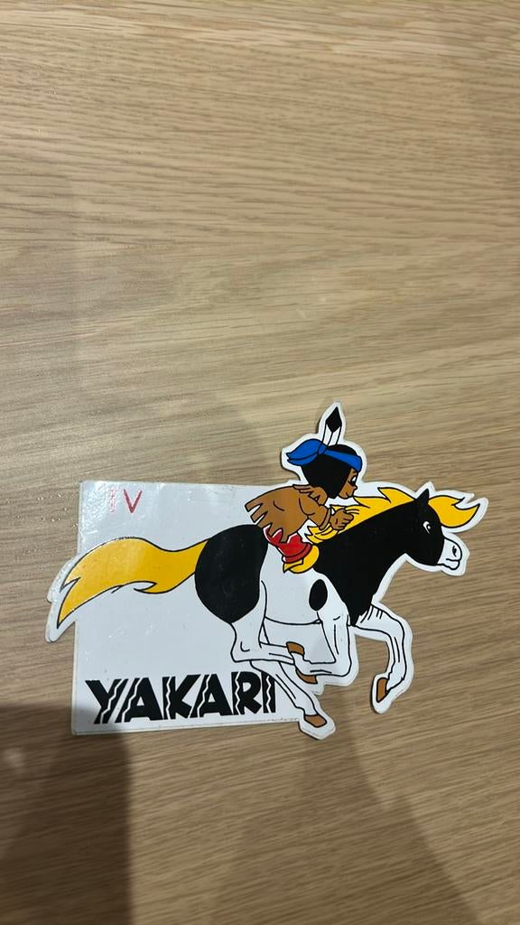 Autocollant Derib Yakari 1983, Enlèvement ou Envoi, Comme neuf