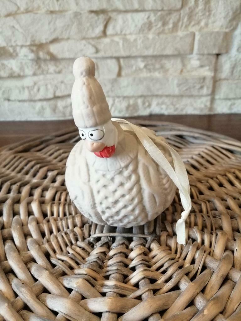 Poule j-line Petite Pull Beige 2012, Collections, Porcelaine, Cristal & Couverts, Comme neuf, Statue(s), Porcelaine, Enlèvement ou Envoi
