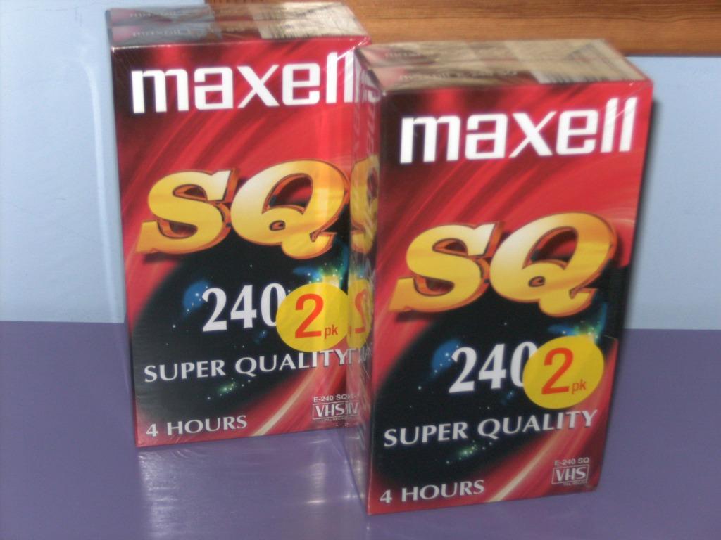4 Videocassettes: maxell., Cd's en Dvd's, VHS | Film, Ophalen of Verzenden, Nieuw in verpakking