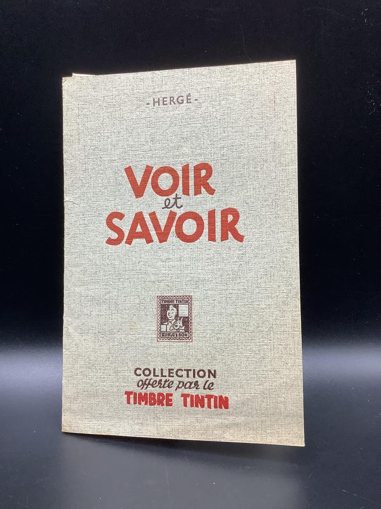 Tintin Voir et Savoir mapje, Ophalen of Verzenden, Kuifje, Gebruikt